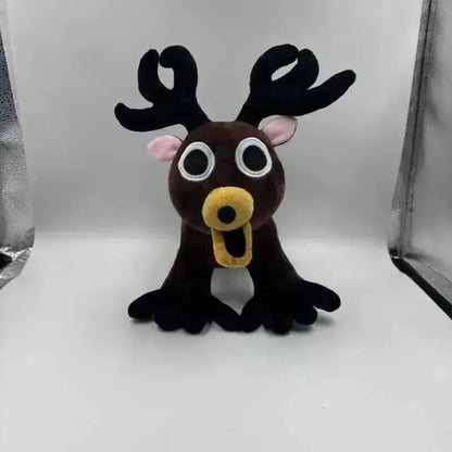 Forest Animal Plush Toy – Elk Deer & Owl Stuffed Doll Lying Elk