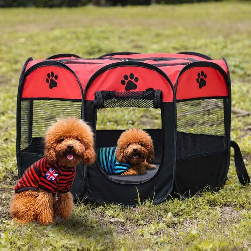 Folding Pet Tent Dog House Camping Accessories Pet Cage
