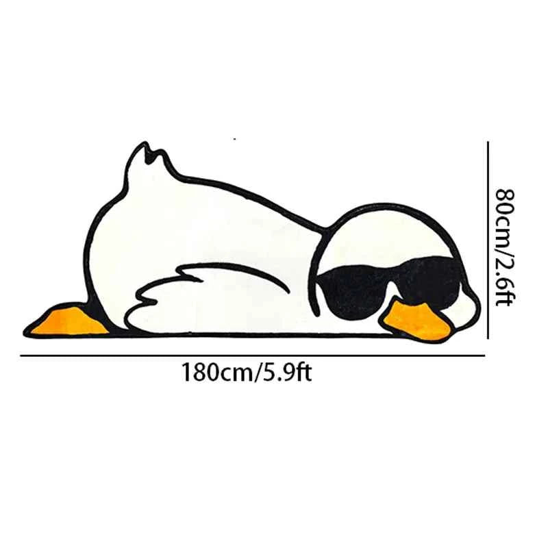 Cartoon Duck Rug Set Sunglasses Children's Room Non-Slip