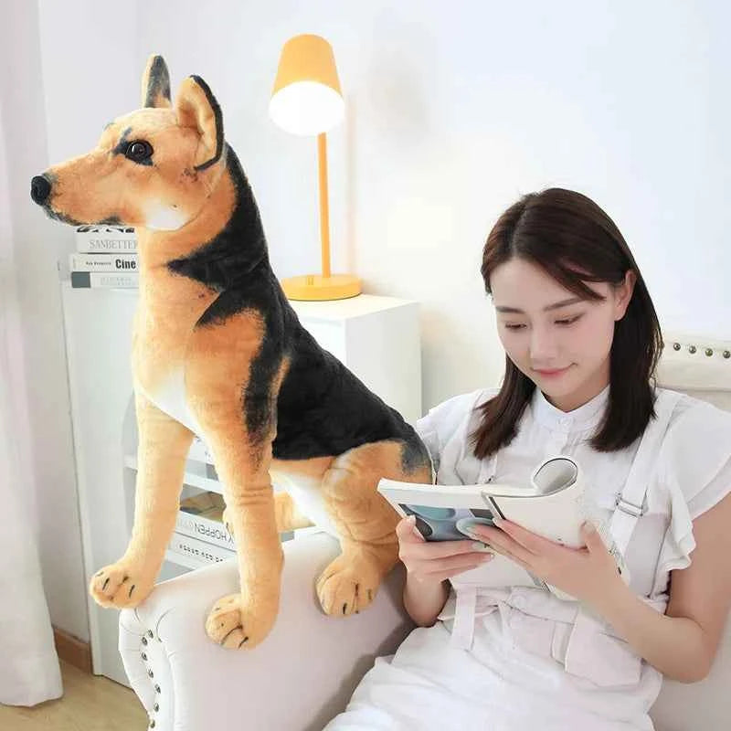 Realistic Collie Dog Plush Toy – Standing Border Collie Stuffed Animal