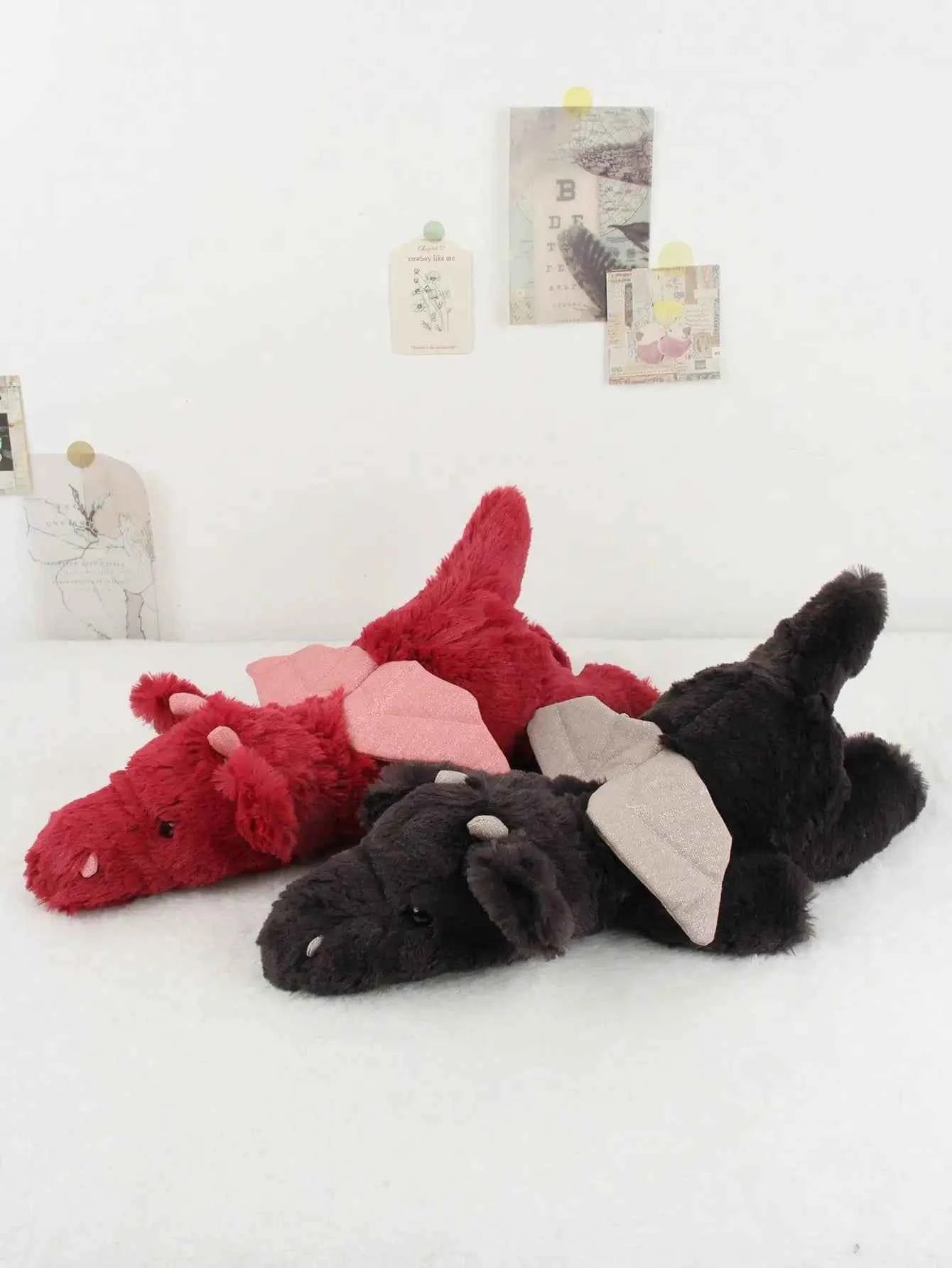 Cute Dragon Plush Toy – 38cm Soft Pterosaur Stuffed Pillow