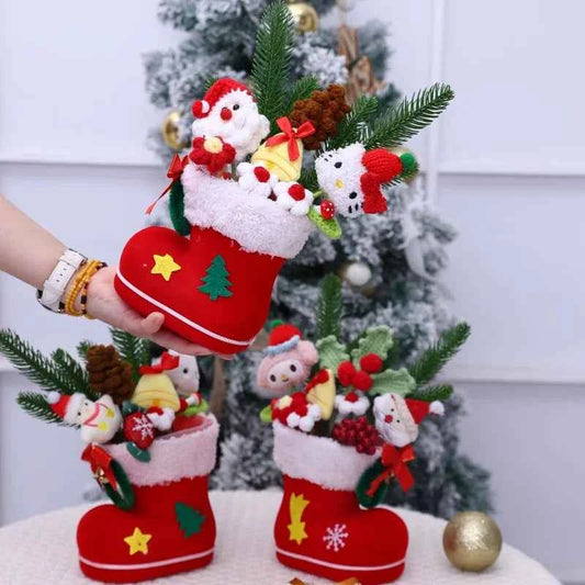 Sanrio Plush Bouquet (9.8 in) - My Melody/Kuromi/Cinnamoroll/KT Cat Christmas Gift
