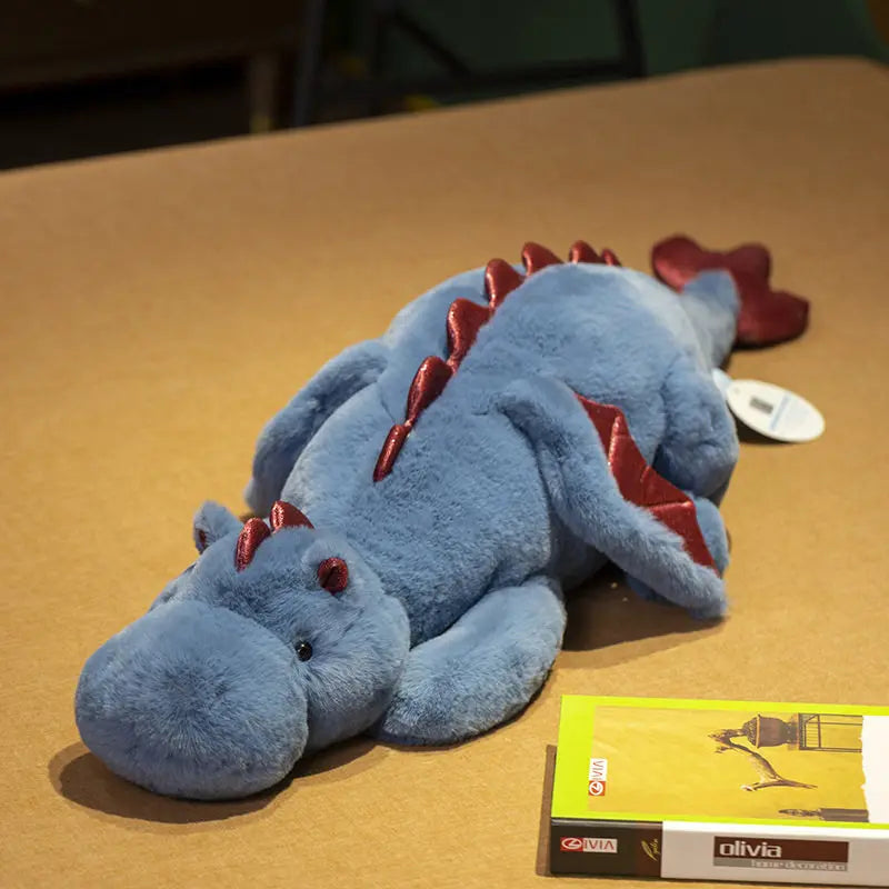 Giant Flying Dragon Plush Toy – 150cm Long Stuffed Pillow Blue