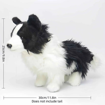 Border Collie Plush Toy Dog 11.8 Inch Kids Plush Toy Perfect Gift for Boys and Girls