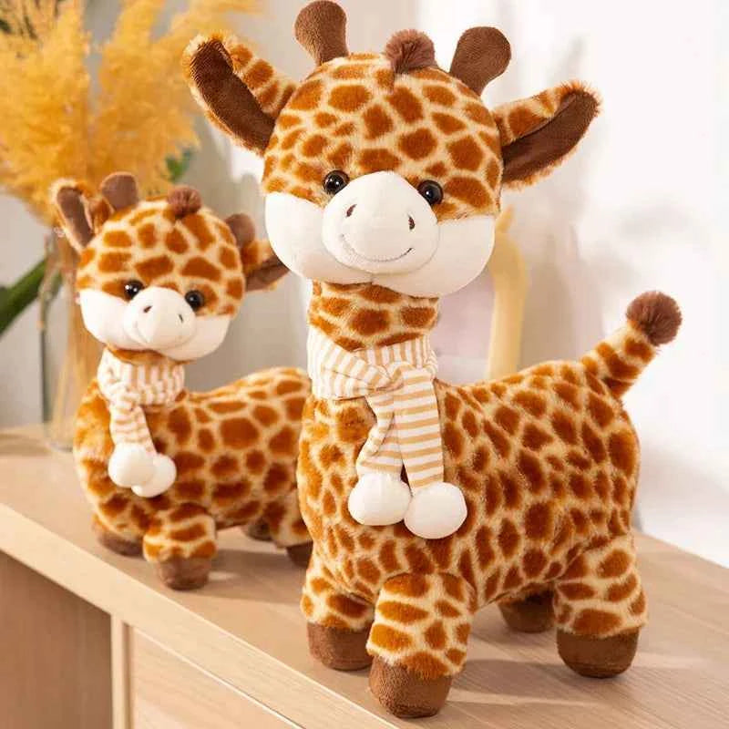Cute Simulation Giraffe Plush Doll - Soft Stuffed Animal Room Decor and Birthday Gift, 3 Sizes Giraffe