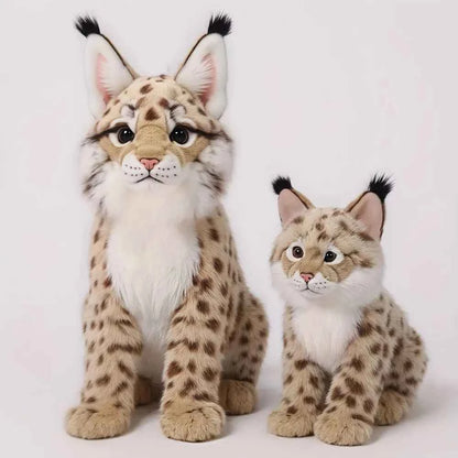 Realistic Lynx Plush Toy – Soft Bobcat Stuffed Animal