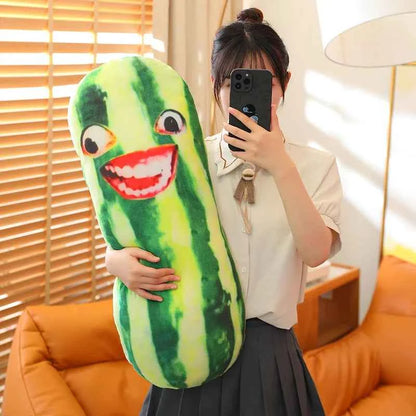 Funny Cucumber Plush Pillow – Long Vegetable Body Cushion