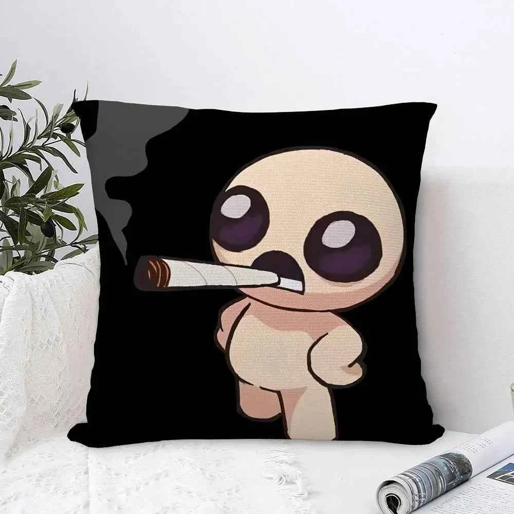 The Binding of Isaac Pillow Case - Double-sided Print Plush Square Throw Cushion Decor