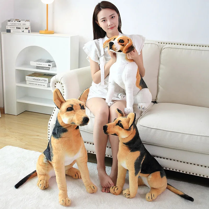 Giant Realistic Dalmatian Dog Plush Toy – 35.4" Simulation Puppy Body Pillow