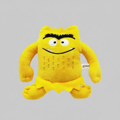 6PCS Kawaii Emotion Monster Plush Toys - 6 Colors Soft Stuffed Animals, Cute Educational Sensory Toys for Kids Birthday Gifts &