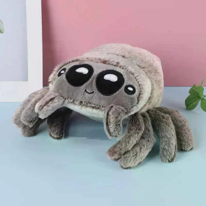Kawaii Spider Plush Toy - Soft Stuffed Halloween Companion Doll and Gift, 3 Colors Gray 20cm (7.87")