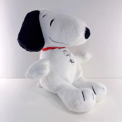 Breathing White Dog Plush Toy – Light & Sound Sleep Companion