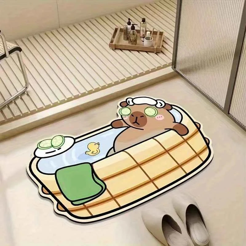 Cute Cartoon Bear Carpet Kitchen Rug Doormat Welcome Mat GZN5