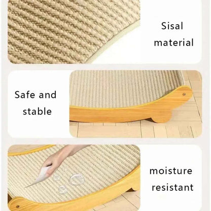 Wooden Cat Scratching Pads Multifuction Cats Sleeping Bed