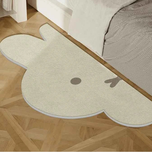 Cute Bunny Girls Heartfelt Bedside Rug Soft Toy Bedroom