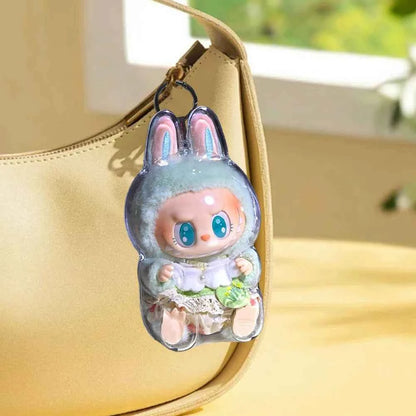 Labubu Protective Cover Labubu Protector Case Sitting Party Transparent Protective Shell Dust Cover Doll Transparent Cover