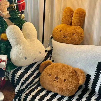 Kawaii Miffy Cute Doll Plush Pillow Soft and Comfortable Plush Material Sofa Cushion Plush Toy Gift