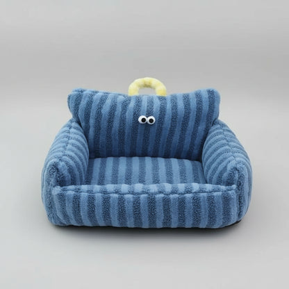 Puppy special sofa kennel winter warm pet Internet cat nest blue