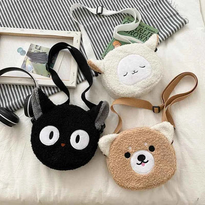 Kawaii Cute Doll Small Round Bag (6.7 in) - Stylish Women's Crossbody Phone Bag
