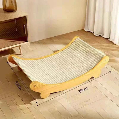 Wooden Cat Scratching Pads Multifuction Cats Sleeping Bed S