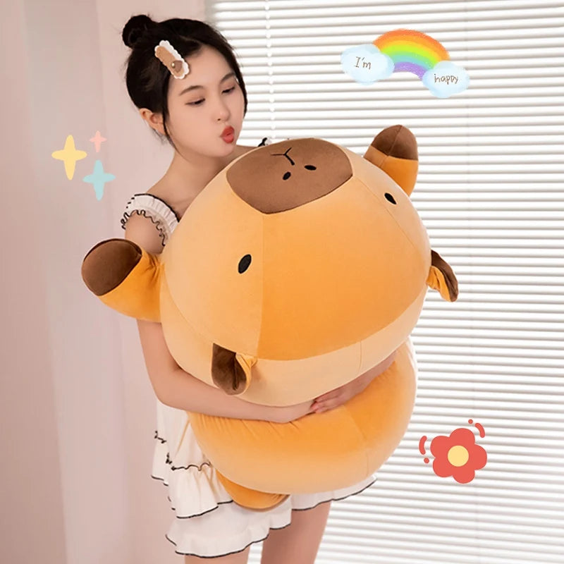 Fatty Capybara Plush Pillow – Kawaii Standing Animal Bolster