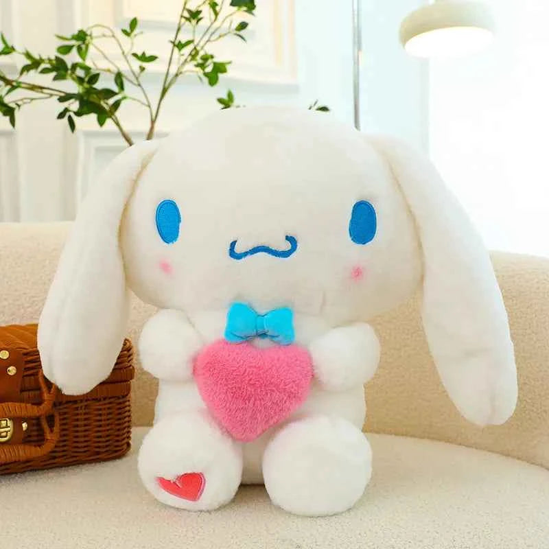 Sanrio Plushies Toys 30/45/60cm Kuromi Cinnamonroll Hearts Series Stuffed Plush Dolls Cute Soft Plushy Christmas Gifts For kids