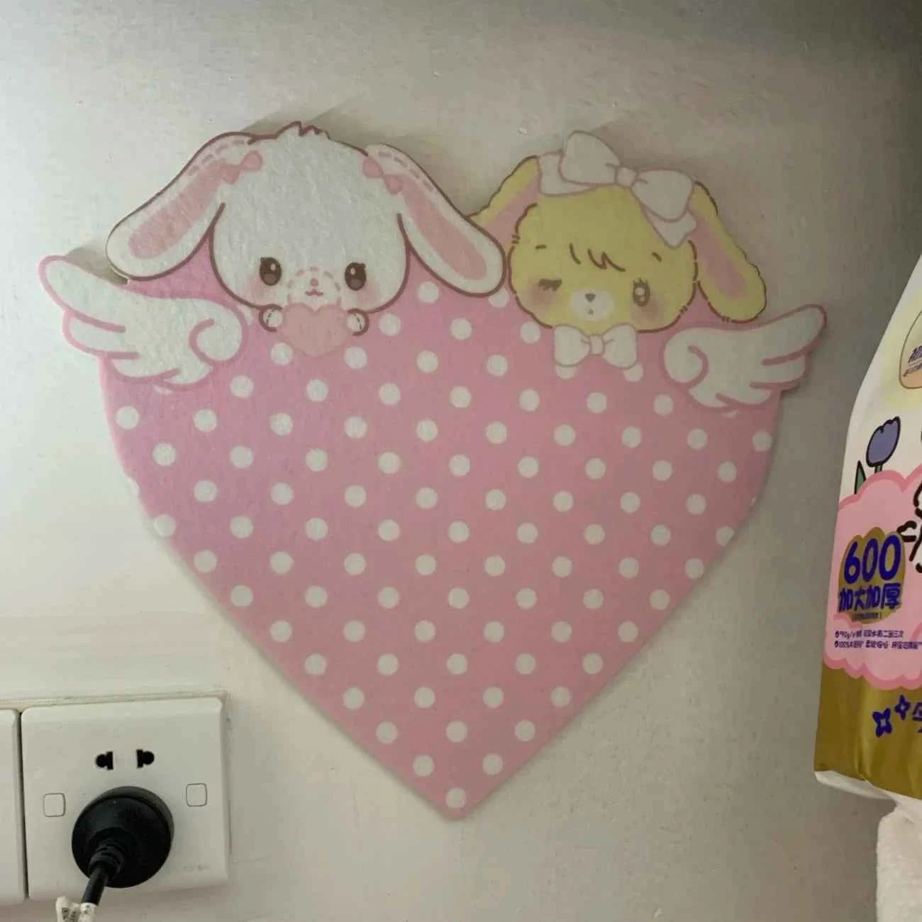 New Cute Cartoon Bunny Felt Decoration Cork Board Wall Wall