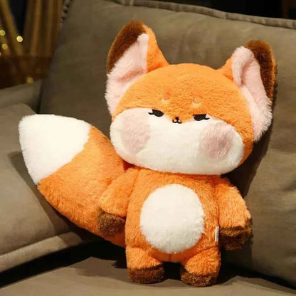 Cute Big Tailed Fox Plush Toys Lovely Soft Stuffed Cartoon Animals Dolls Pillow For Birthday Christmas Gift