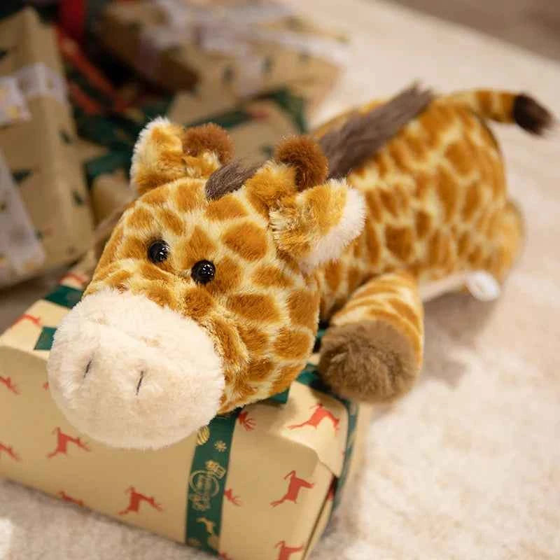 Giant Fluffy Giraffe Plush Toy – Cute Sleeping Giraffe Body Pillow