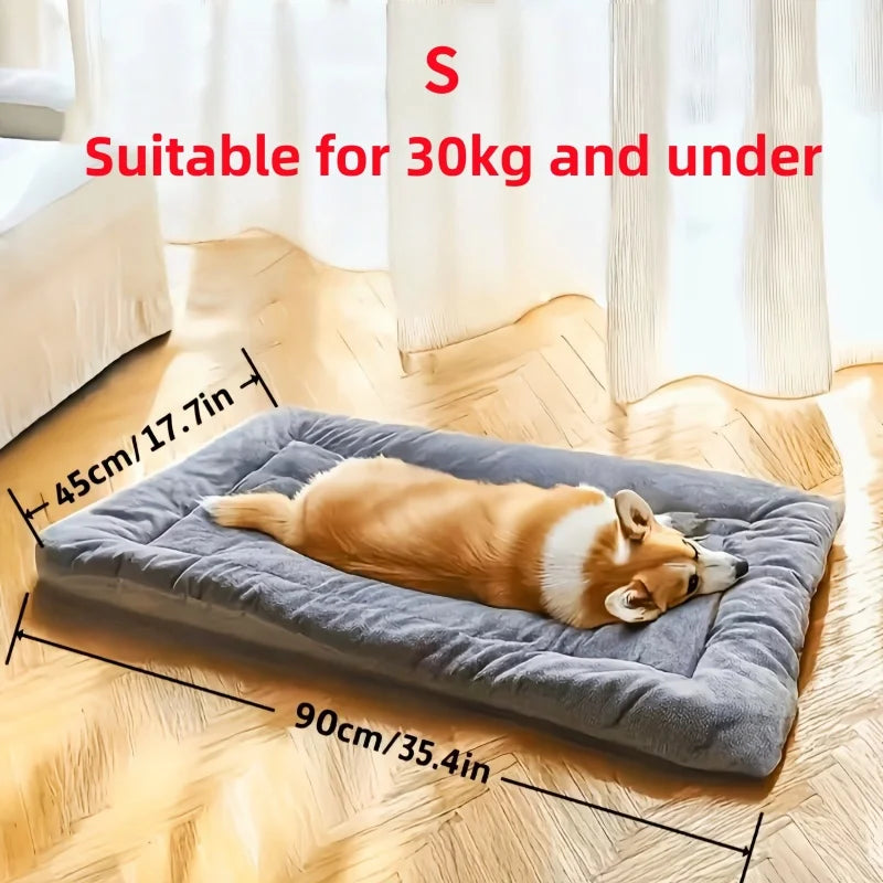Large Dog Bed Mat – Double-Sided Warm Sleeping Pad