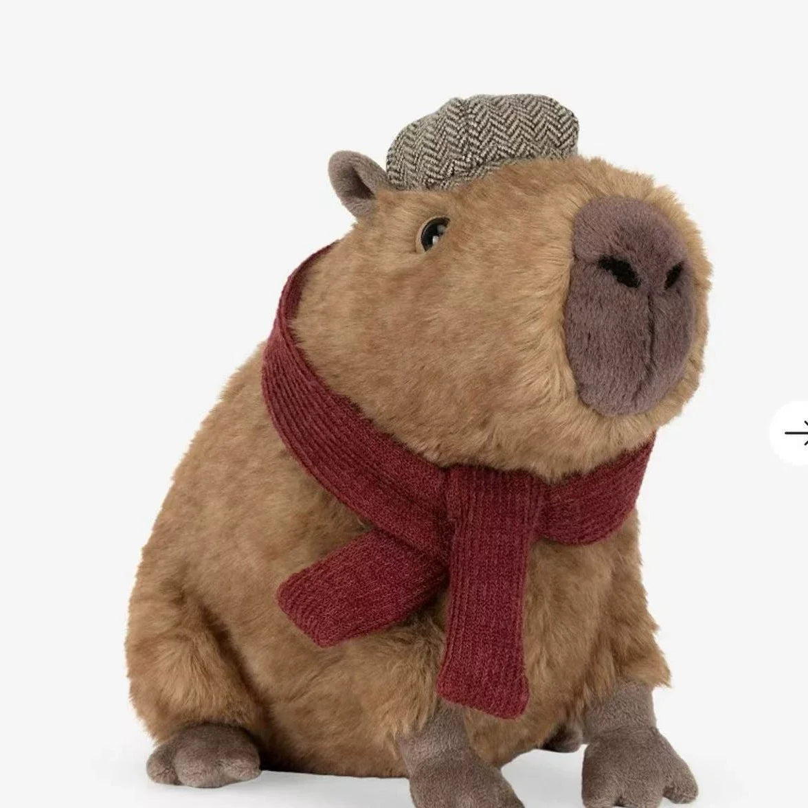 Realistic Capybara Plush Toy – Soft Lifelike Stuffed Animal Doll Brown 9.8 inches (25cm)