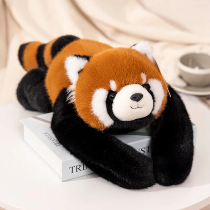 Kawaii Long-Arm Forest Animal Plush – Raccoon, Dinosaur, Sloth, Panda, Koala & Bear Raccoon