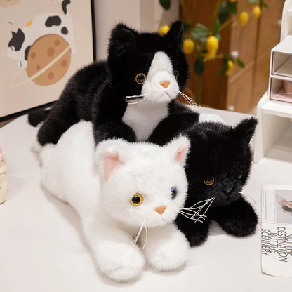 Lifelike Cat Plush Toy – Premium Fluffy Kitten Stuffed Animal (8 Styles)
