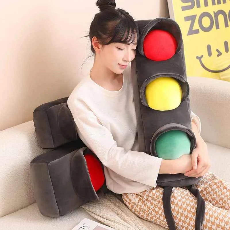 Traffic Light Plush Toy – Giant Funny Signal Light Stuffed Pillow