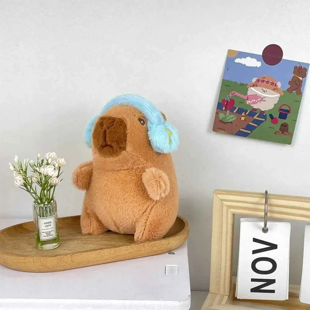 Cute 12cm Capybara Plush Toy: Hoodie, Wings & Keychain/Pendant Gift