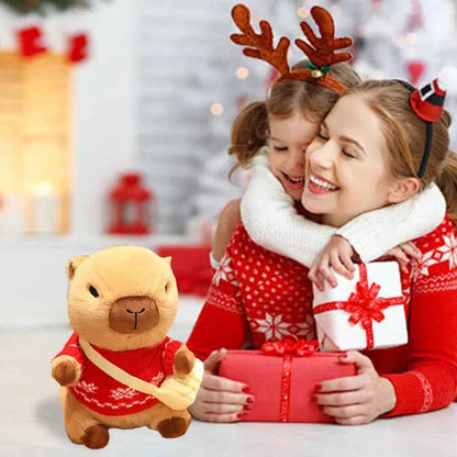 DIY Cute Capybara Plush with Clothes & Bag Stuffed Animal Toy Capybara Stuffed Plushies Gifts for Boys Girls