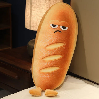 Cute Toast Bread Plush Pillow – Kawaii Soft Food Stuffed Cushion B