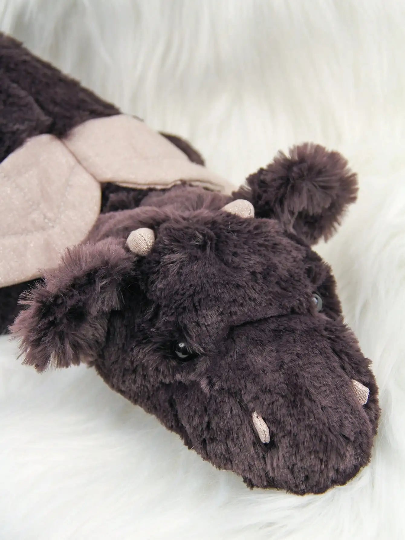 Cute Dragon Plush Toy – 38cm Soft Pterosaur Stuffed Pillow Black 15" (38cm)