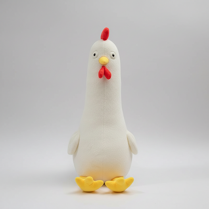 Giant Yellow Chicken Plush Pillow – Soft Stuffed Animal Cushion (60–140 cm)