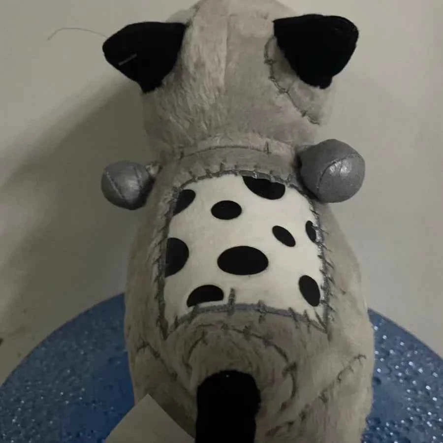 Patchwork Dog Plush Toy – Soft Gothic Puppy Stuffed Doll
