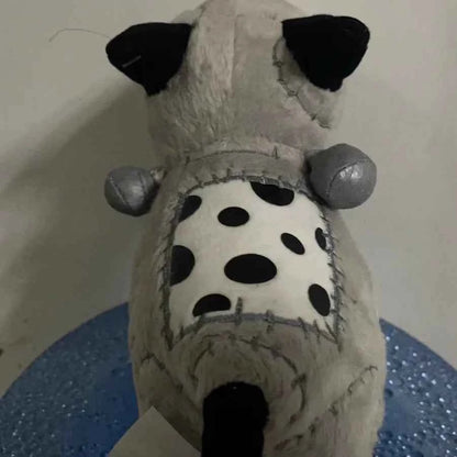 Patchwork Dog Plush Toy – Soft Gothic Puppy Stuffed Doll