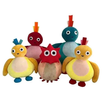 5pcs Twirlywoos Chickedy & Peekaboo Plush Toy Set (6.7-10.2 in) - Best Kids Birthday Gift