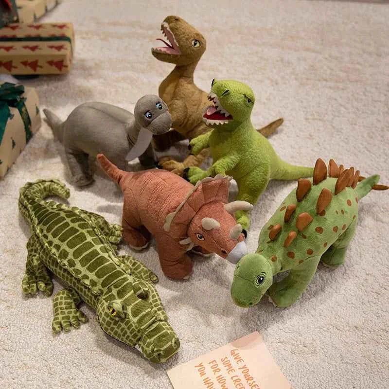 Cute Dinosaur Plush Toy - Soft Stuffed Dino Collectible Gift for Kids and Collectors, 5 Characters