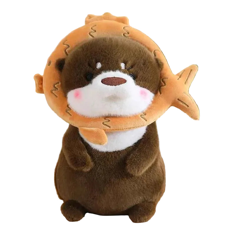 Kawaii Otter Plush Toy Lovely Otter Turn to Dinosaur Rabbit Unicorn Stuffed Doll Soft Cartoon Animal Pillow Birthday Gift