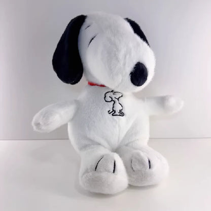Breathing White Dog Plush Toy – Light & Sound Sleep Companion