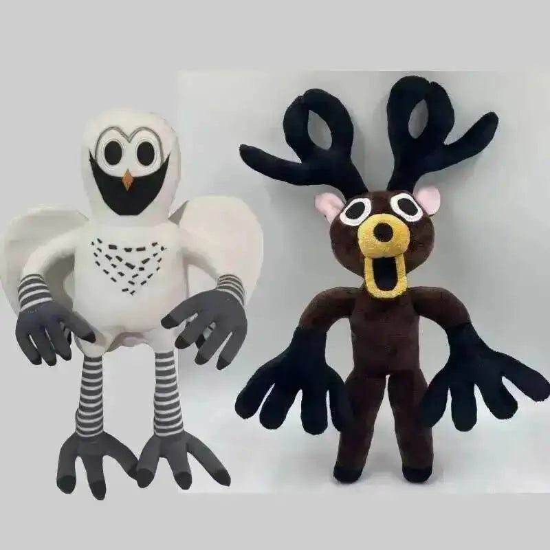 Forest Animal Plush Toy – Elk Deer & Owl Stuffed Doll 2pcs02