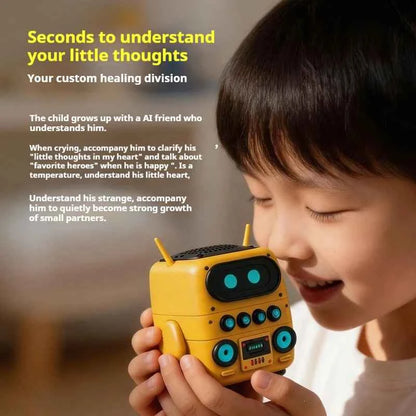 AI Smart Robot Speaker – Intelligent Voice Chat Companion & Portable Wireless Speaker for Home & Study (3 Colors)