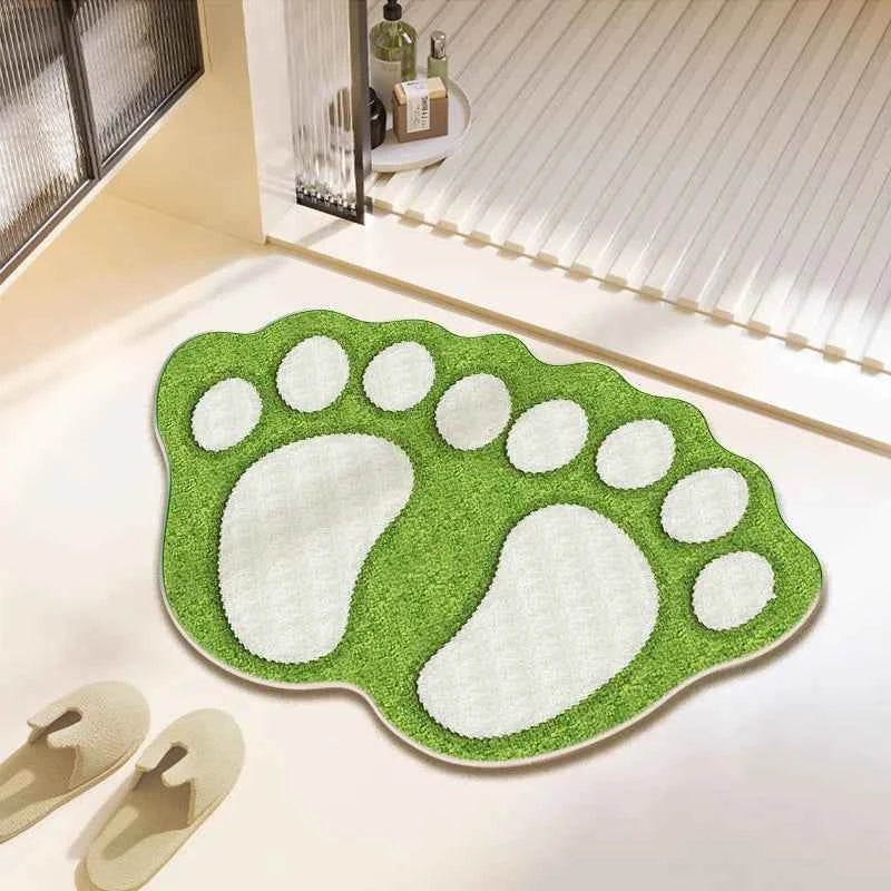 Cute Bear Claw Bathroom Carpet Absorbent Non Slip Foot Mat FLR-6