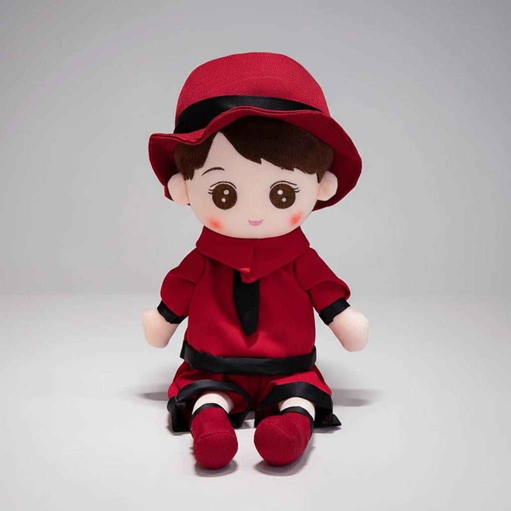 Kawaii Plush Girl Doll – Soft Stuffed Doll Toy for Kids and Decor