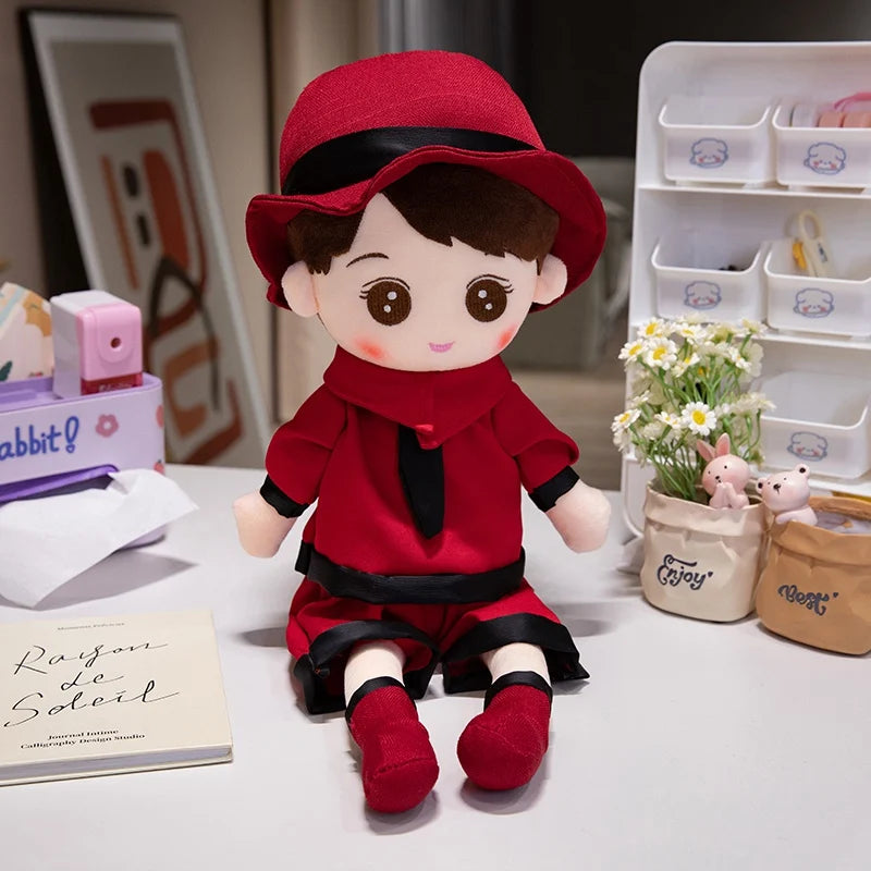 Kawaii Plush Girl Doll – Soft Stuffed Doll Toy for Kids and Decor